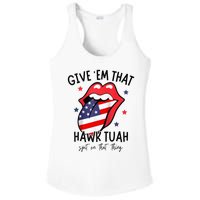 Hawk Tuah 24 Spit On That Thang Tees Hb Hawk Tuah Spit On That Thang Ladies PosiCharge Competitor Racerback Tank