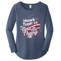 Hawk Tuah 24 Spit On That Thang Women's Perfect Tri Tunic Long Sleeve Shirt