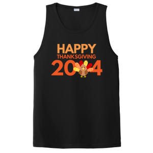 Happy Thanksgiving 2024 Funny Turkey Day Fall PosiCharge Competitor Tank