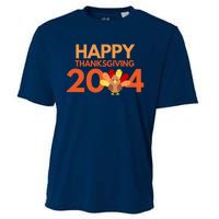 Happy Thanksgiving 2024 Funny Turkey Day Fall Cooling Performance Crew T-Shirt