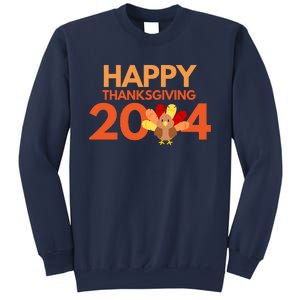 Happy Thanksgiving 2024 Funny Turkey Day Fall Sweatshirt