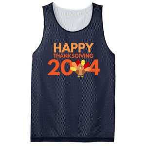 Happy Thanksgiving 2024 Funny Turkey Day Fall Mesh Reversible Basketball Jersey Tank