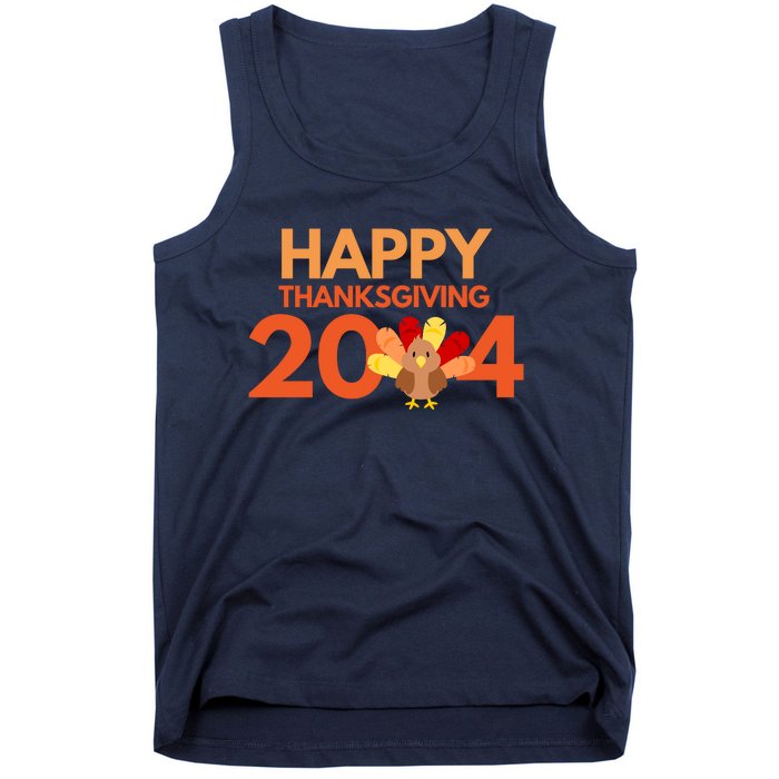 Happy Thanksgiving 2024 Funny Turkey Day Fall Tank Top