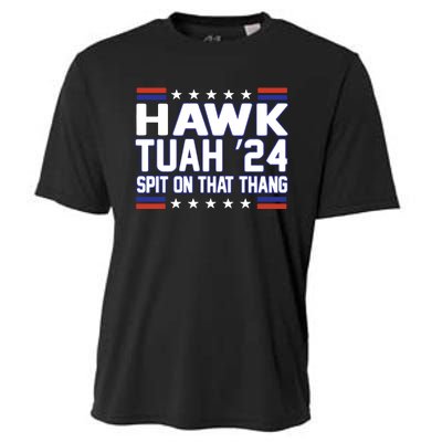 Hawk Tuah 2024 Spit On That Thang Hawk Tuah Girl Cooling Performance Crew T-Shirt