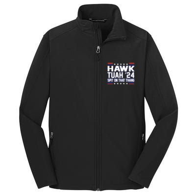 Hawk Tuah 2024 Spit On That Thang Hawk Tuah Girl Core Soft Shell Jacket