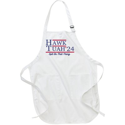 Hawk Tuah 24 Spit On That Thang Gift Full-Length Apron With Pockets