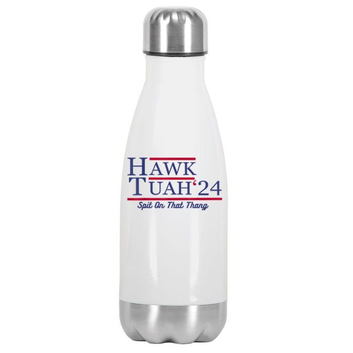 Hawk Tuah 24 Spit On That Thang Gift Stainless Steel Insulated Water Bottle