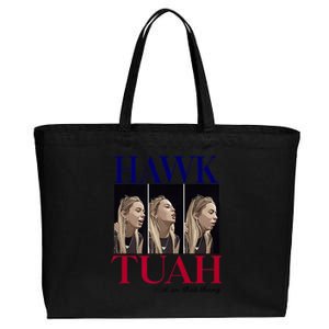 Hawk Tuah 24 Spit On That Thang Cotton Canvas Jumbo Tote