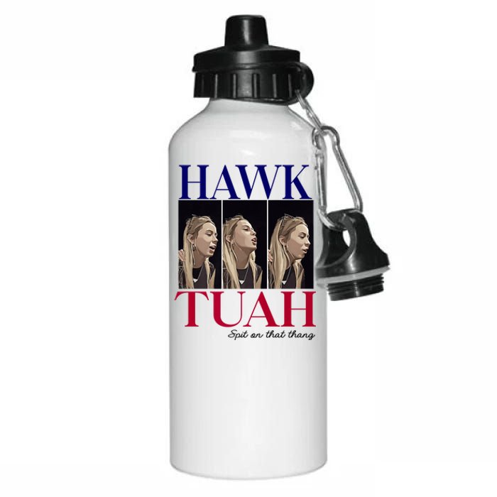 Hawk Tuah 24 Spit On That Thang Aluminum Water Bottle