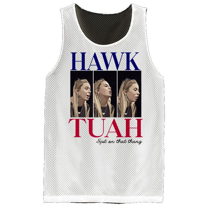 Hawk Tuah 24 Spit On That Thang Mesh Reversible Basketball Jersey Tank