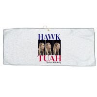 Hawk Tuah 24 Spit On That Thang Large Microfiber Waffle Golf Towel