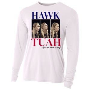 Hawk Tuah 24 Spit On That Thang Cooling Performance Long Sleeve Crew