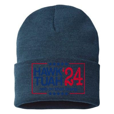 Hawk Tuah 24 Spit On That Thang Sustainable Knit Beanie