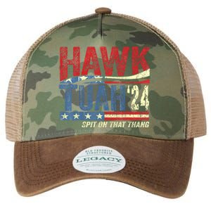 Hawk Tuah 24 Spit On That Thang Hawk Tuah 2024 Funny Viral Design Legacy Tie Dye Trucker Hat