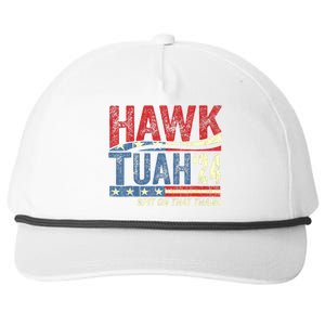 Hawk Tuah 24 Spit On That Thang Hawk Tuah 2024 Funny Viral Design Snapback Five-Panel Rope Hat