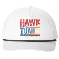 Hawk Tuah 24 Spit On That Thang Hawk Tuah 2024 Funny Viral Design Snapback Five-Panel Rope Hat