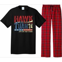 Hawk Tuah 24 Spit On That Thang Hawk Tuah 2024 Funny Viral Design Pajama Set