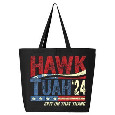 Hawk Tuah 24 Spit On That Thang Hawk Tuah 2024 Funny Viral Design 25L Jumbo Tote