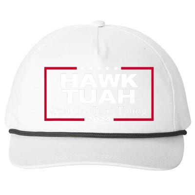 Hawk Tuah 24 Spit On That Thang Snapback Five-Panel Rope Hat