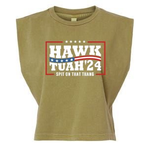 Hawk Tush 24 Spit On That Thing Retro Political President Garment-Dyed Women's Muscle Tee