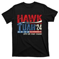 Hawk Tuah 24 Spit On That Thang Usa Flag T-Shirt