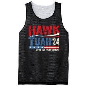 Hawk Tuah 24 Spit On That Thang Usa Flag Mesh Reversible Basketball Jersey Tank