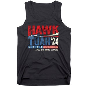 Hawk Tuah 24 Spit On That Thang Usa Flag Tank Top