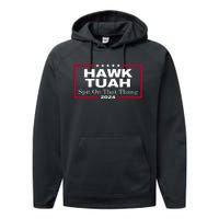 Hawk Tuah 24 Spit On That Thang Performance Fleece Hoodie