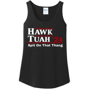 Hawk Tuah 24 Spit On That Thang Funny Saying Ladies Essential Tank