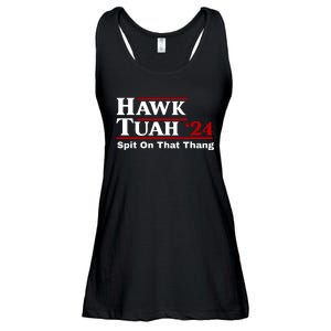 Hawk Tuah 24 Spit On That Thang Funny Saying Ladies Essential Flowy Tank