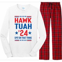 Hawk Tuah 24 Spit On That Thang Cute Design Long Sleeve Pajama Set