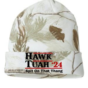 Hawk Tuah 24 Spit On That Thang Funny Saying Kati Licensed 12" Camo Beanie