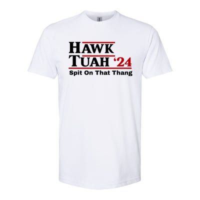 Hawk Tuah 24 Spit On That Thang Funny Saying Softstyle® CVC T-Shirt