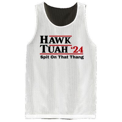 Hawk Tuah 24 Spit On That Thang Funny Saying Mesh Reversible Basketball Jersey Tank