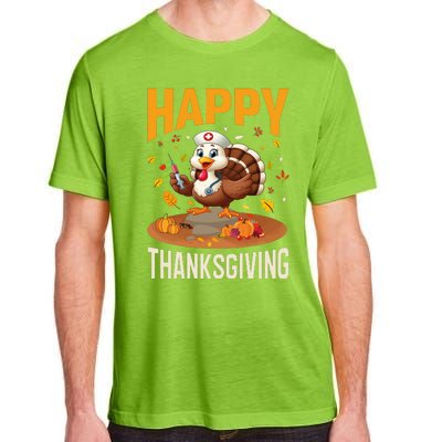 Happy Thanksgiving 2024 Celebration Graphic Adult ChromaSoft Performance T-Shirt