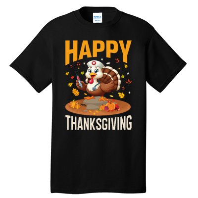 Happy Thanksgiving 2024 Celebration Graphic Tall T-Shirt