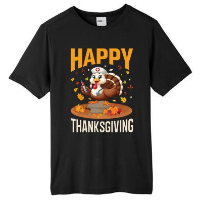 Happy Thanksgiving 2024 Celebration Graphic Tall Fusion ChromaSoft Performance T-Shirt