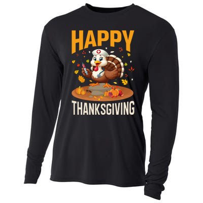 Happy Thanksgiving 2024 Celebration Graphic Cooling Performance Long Sleeve Crew