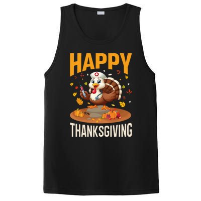 Happy Thanksgiving 2024 Celebration Graphic PosiCharge Competitor Tank