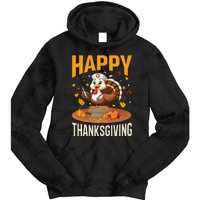 Happy Thanksgiving 2024 Celebration Graphic Tie Dye Hoodie