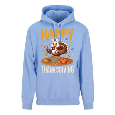 Happy Thanksgiving 2024 Celebration Graphic Unisex Surf Hoodie