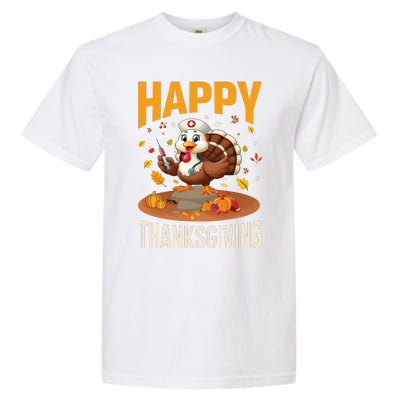 Happy Thanksgiving 2024 Celebration Graphic Garment-Dyed Heavyweight T-Shirt