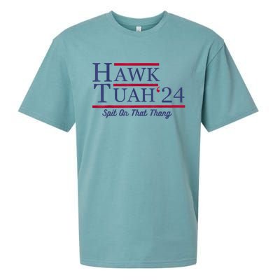 Hawk Tuah 24 Spit On That Thang Sueded Cloud Jersey T-Shirt