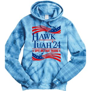 Hawk Tauh 24 Spit On That Thang Usa American Flag Meme Quote Tie Dye Hoodie