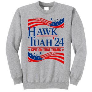 Hawk Tauh 24 Spit On That Thang Usa American Flag Meme Quote Tall Sweatshirt