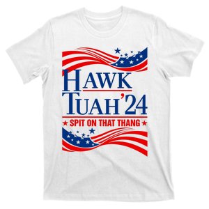 Hawk Tauh 24 Spit On That Thang Usa American Flag Meme Quote T-Shirt