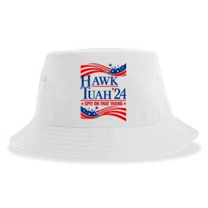 Hawk Tauh 24 Spit On That Thang Usa American Flag Meme Quote Sustainable Bucket Hat