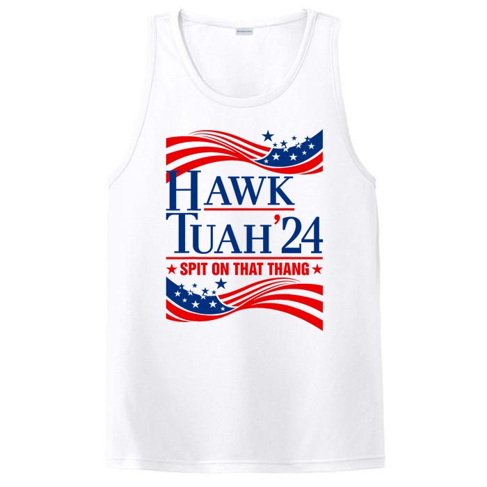 Hawk Tauh 24 Spit On That Thang Usa American Flag Meme Quote PosiCharge Competitor Tank