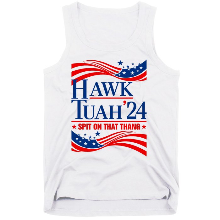 Hawk Tauh 24 Spit On That Thang Usa American Flag Meme Quote Tank Top