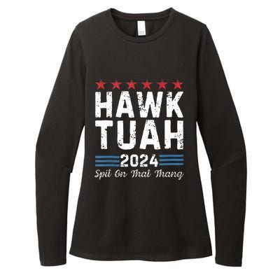 Hawk Tuah 24 Spit On That Thang Womens CVC Long Sleeve Shirt